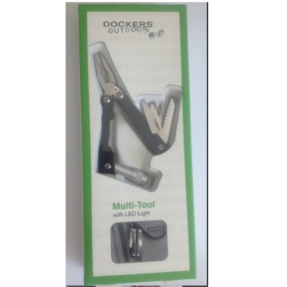 "Dockers" Outdoor Multi-Tool with LED Light Great Gift ! IN BOX